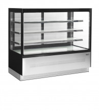 TEFCOLD LPD 1503 F Black Chladicí vitrína cukrářská v černém provedení 